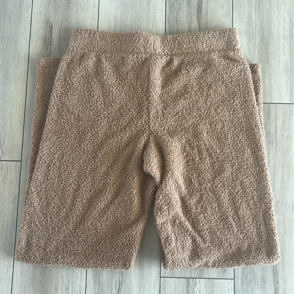 Steve Madden size medium fuzzy teddy bear lounge pants wide leg